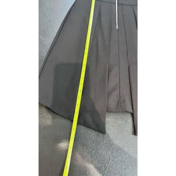 Cue Women's Mock Neck Short Sleeve Lined Zip Front A-Line Dress Black Size 8 - Picture 9 of 12